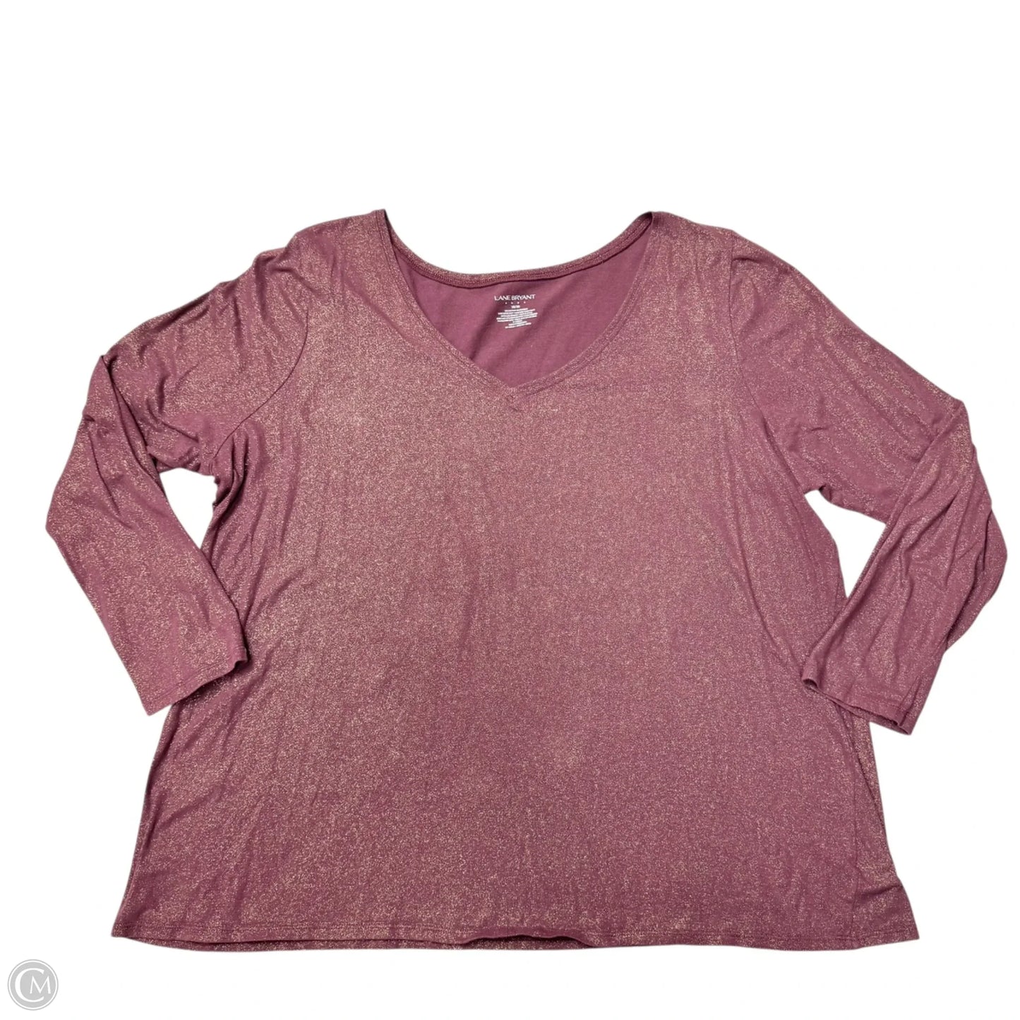 Top 3/4 Sleeve By Lane Bryant In Purple, Size: 1x