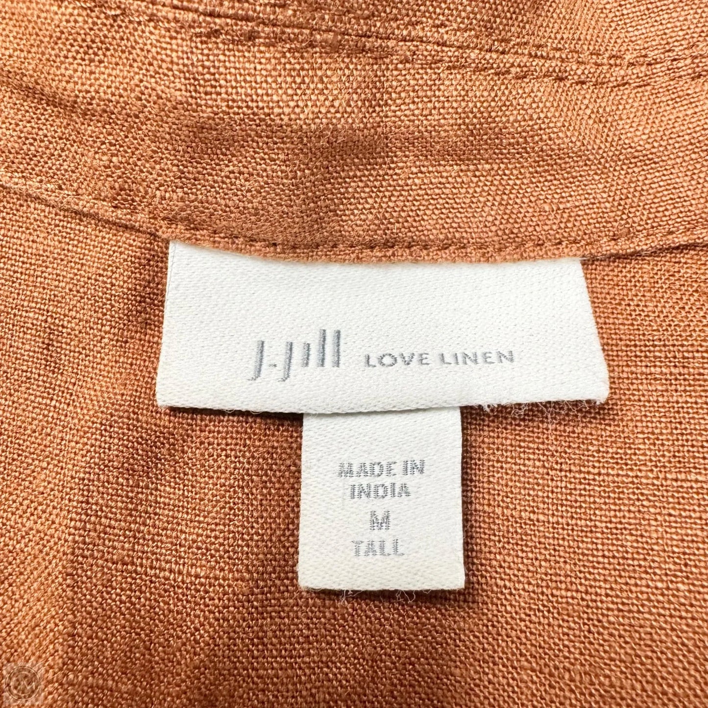 Jacket Shirt By J. Jill In Brown, Size: M