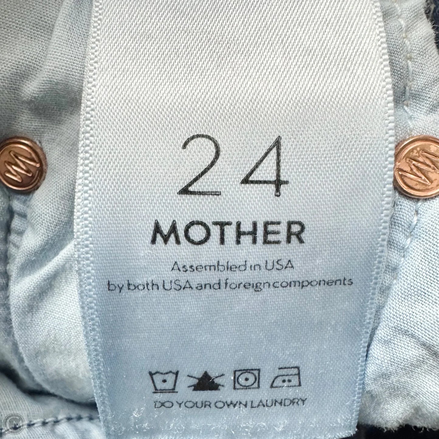 Jeans Skinny By Mother In Blue Denim, Size: 0