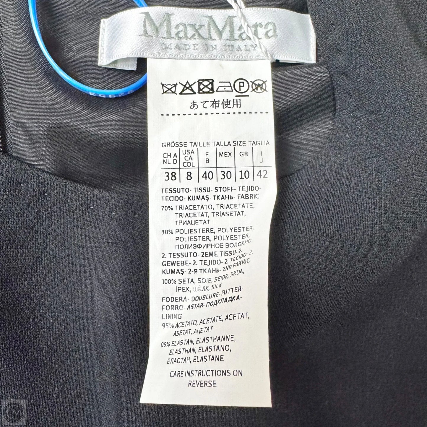 Dress Designer By Max Mara In Black, Size: M