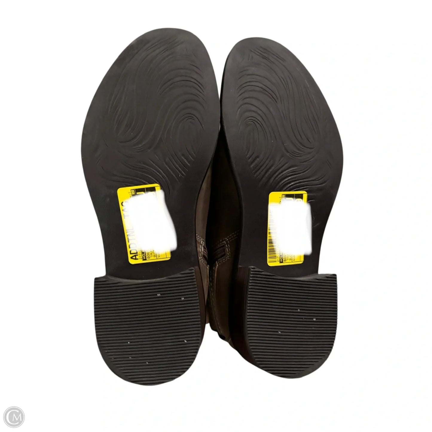 Boots Ankle Flats By Clarks In Taupe, Size: 7.5