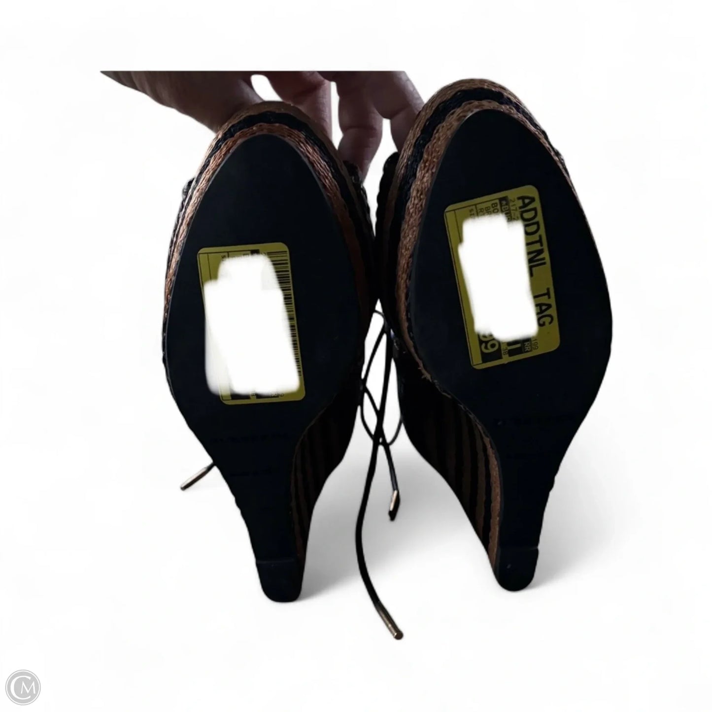 Boots Luxury Designer By Burberry In Brown, Size: 7.5