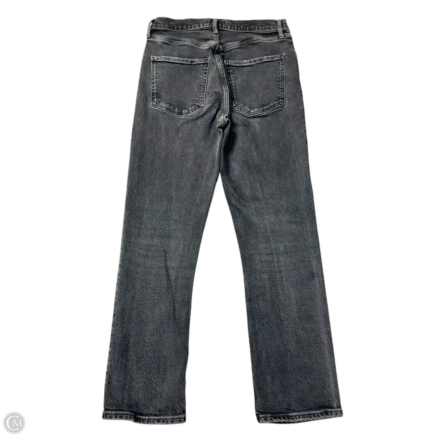 Jeans Straight By Agolde In Black Denim, Size: 4