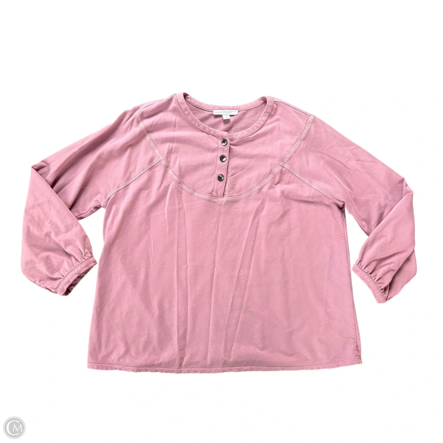 Top 3/4 Sleeve By Pure Jill In Pink, Size: Xl