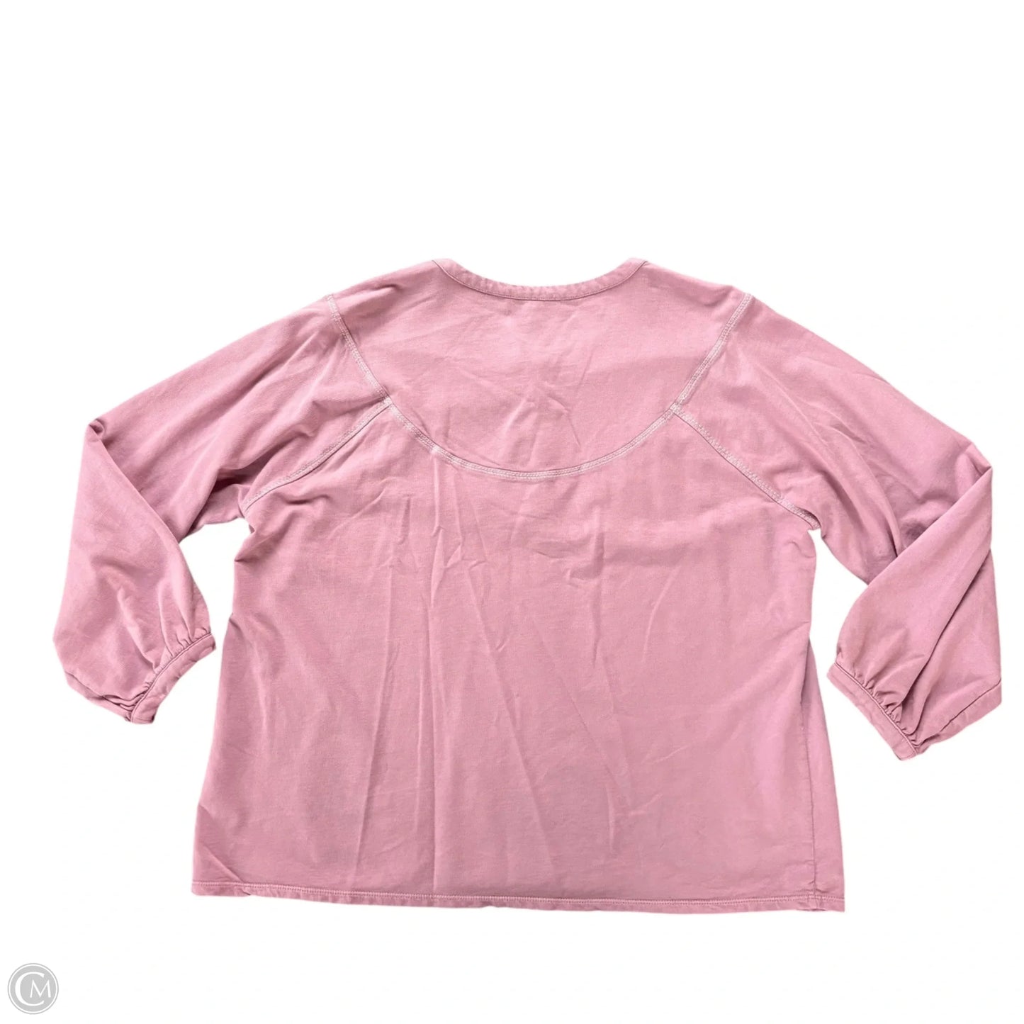 Top 3/4 Sleeve By Pure Jill In Pink, Size: Xl