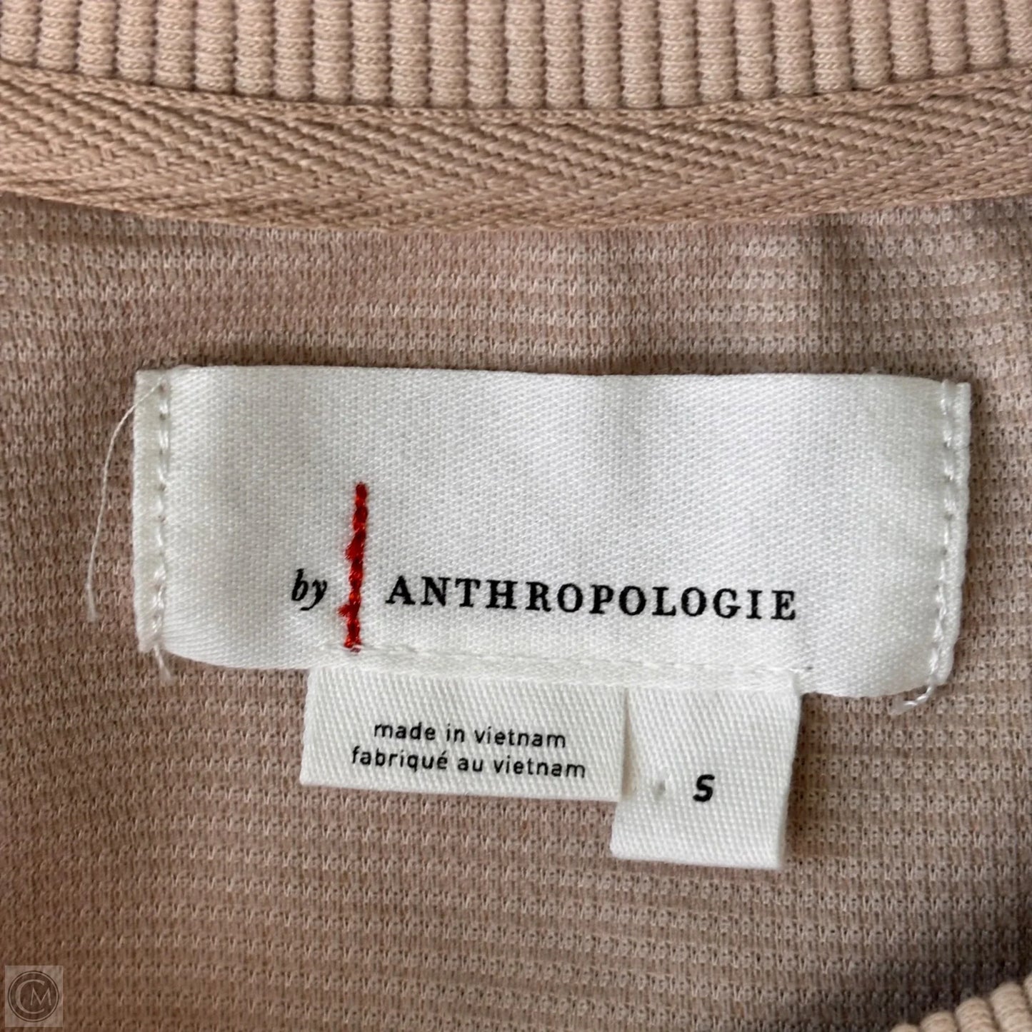 Top Sleeveless By Anthropologie In Blue & Tan, Size: S