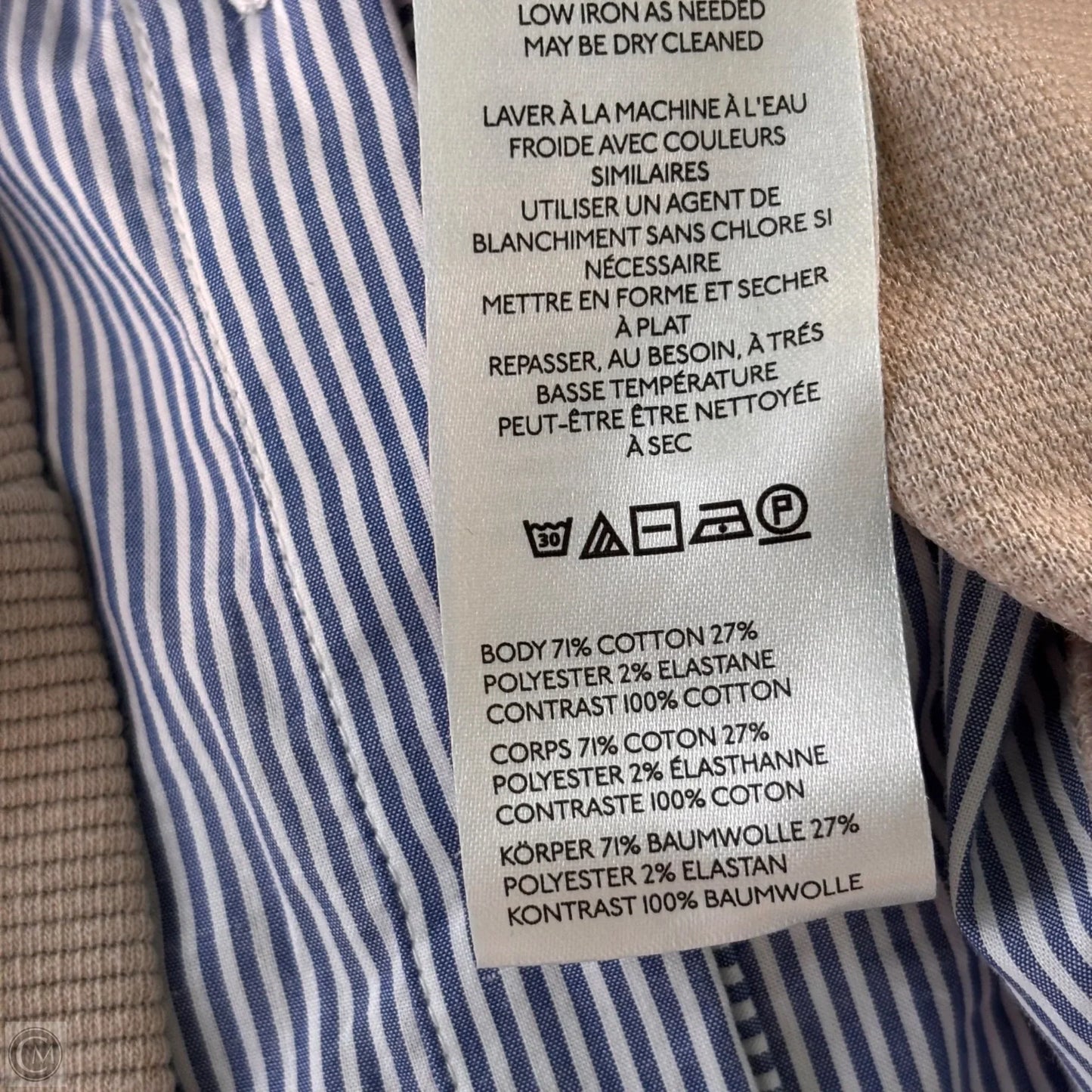 Top Sleeveless By Anthropologie In Blue & Tan, Size: S