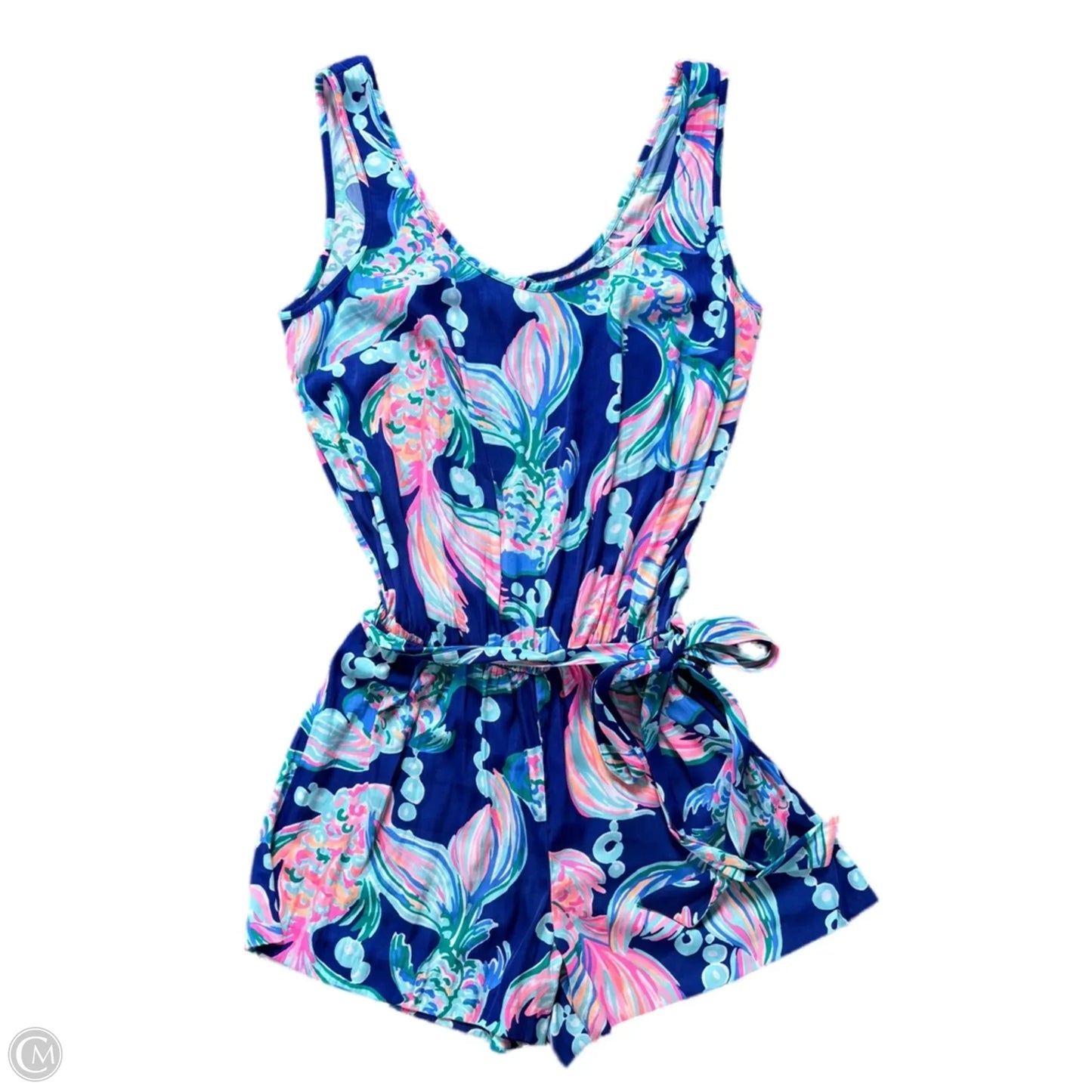 Romper Designer By Lilly Pulitzer In Blue, Size: Xs