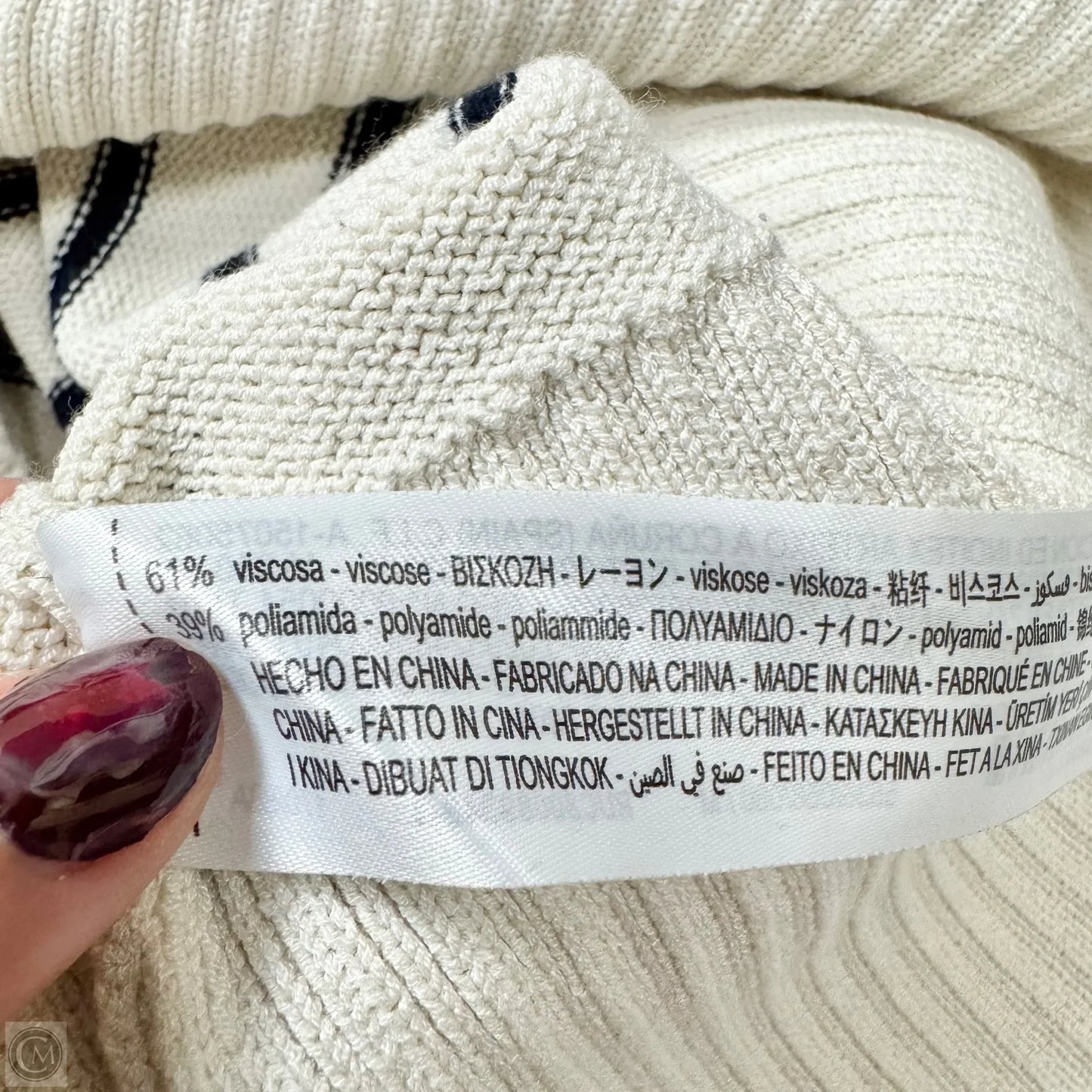 Sweater By Zara In Striped Pattern, Size: M