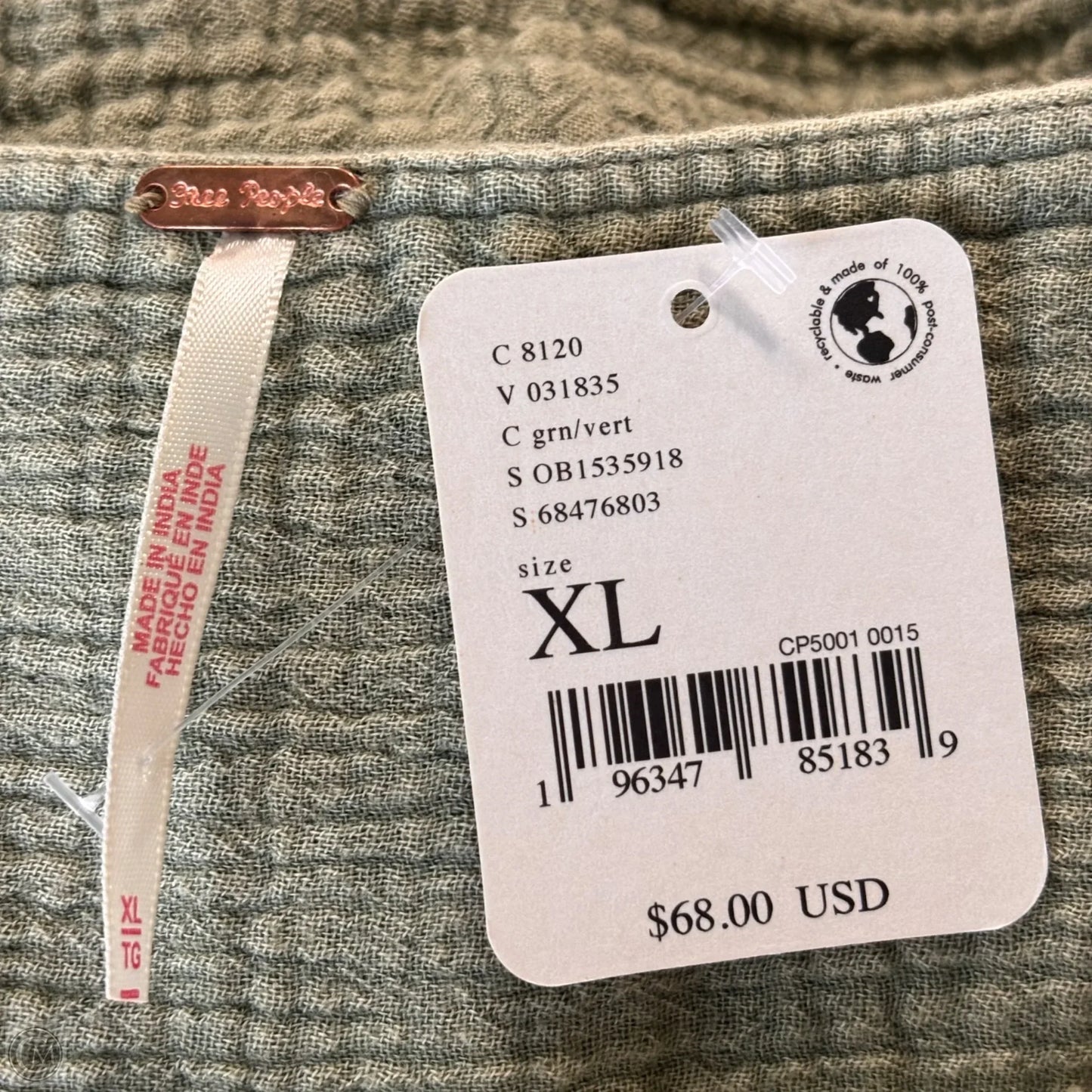 Skirt Mini & Short By Free People In Green, Size: Xl