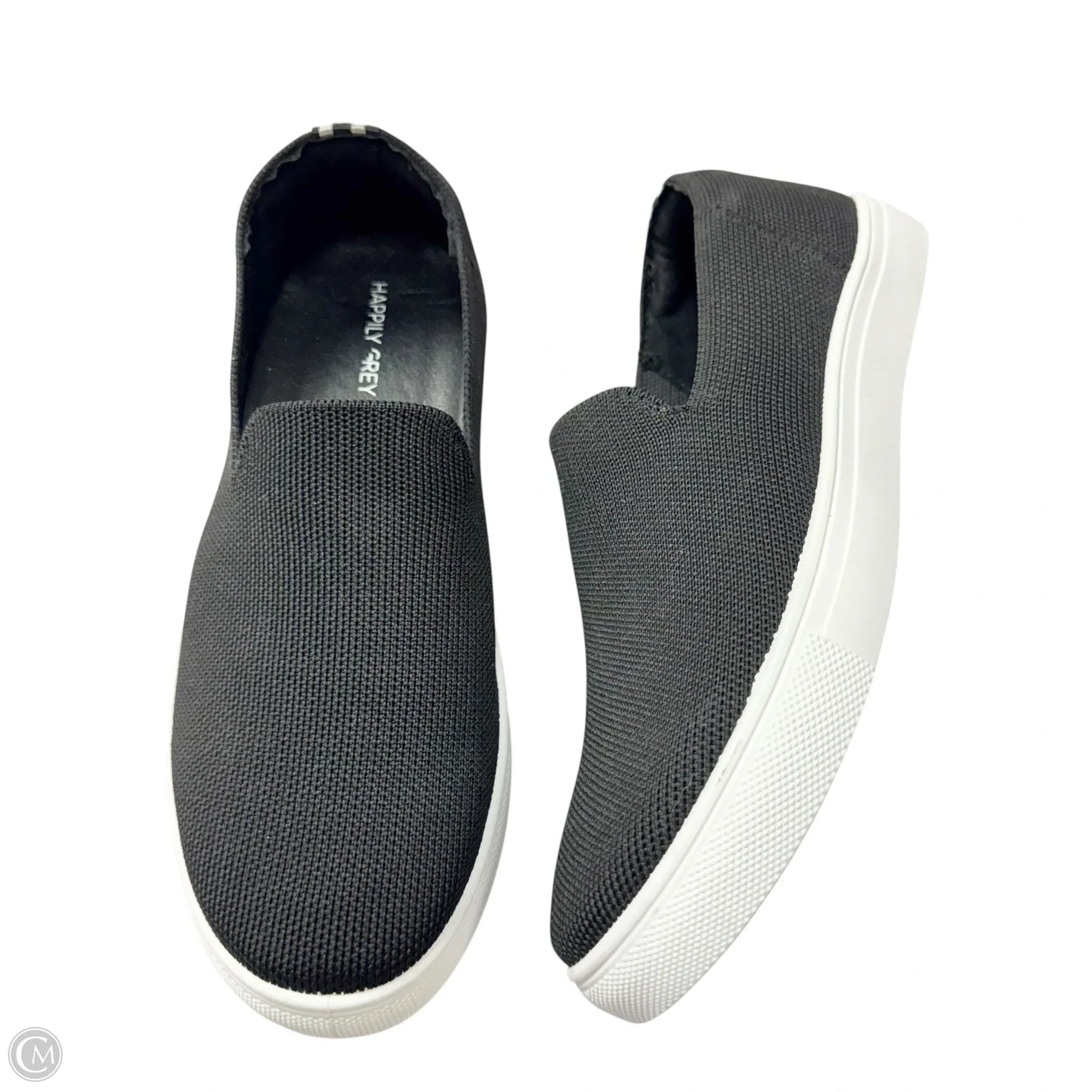 Shoes Sneakers By Happily Grey In Black & White, Size: 7.5