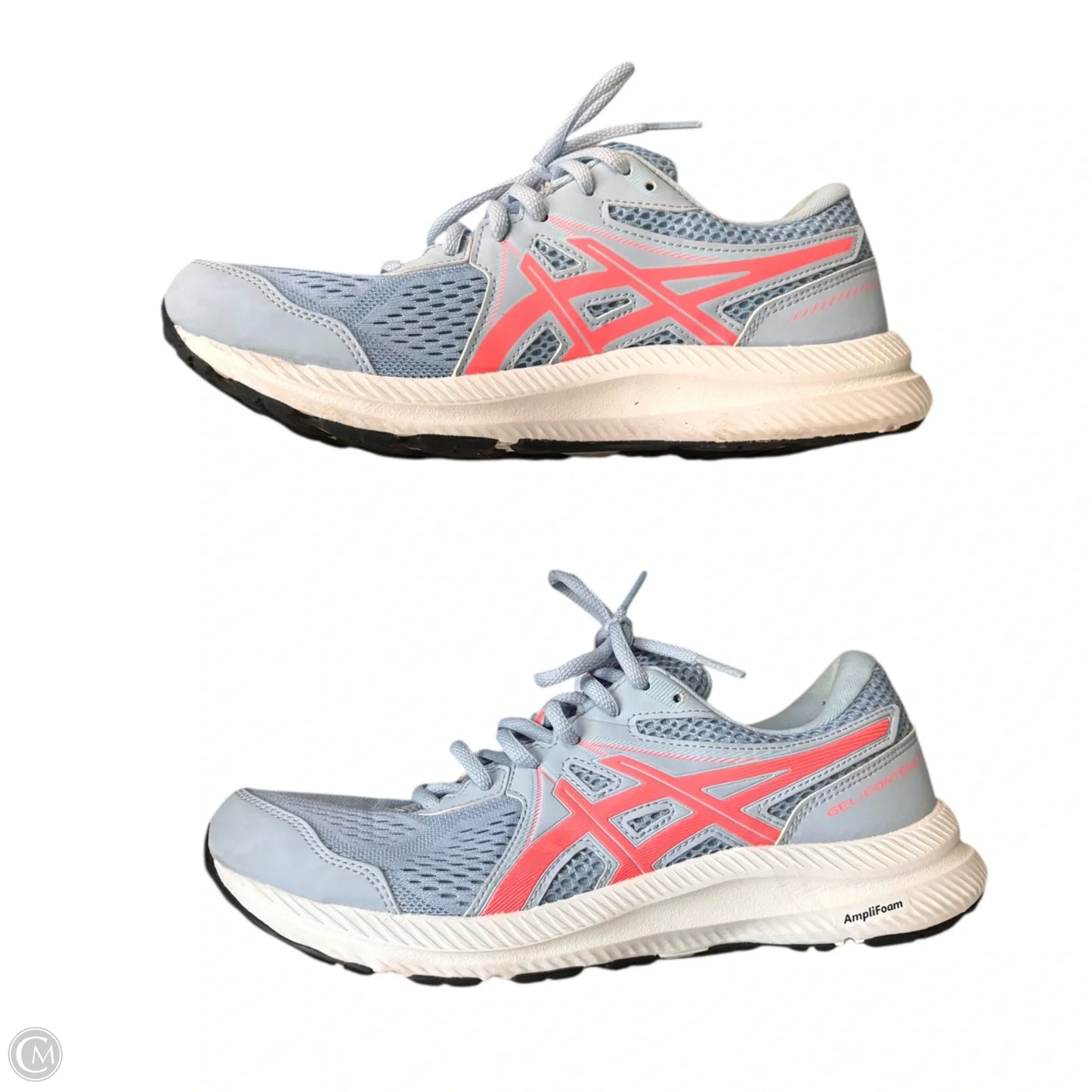 Shoes Athletic By Asics In Blue & Pink, Size: 9
