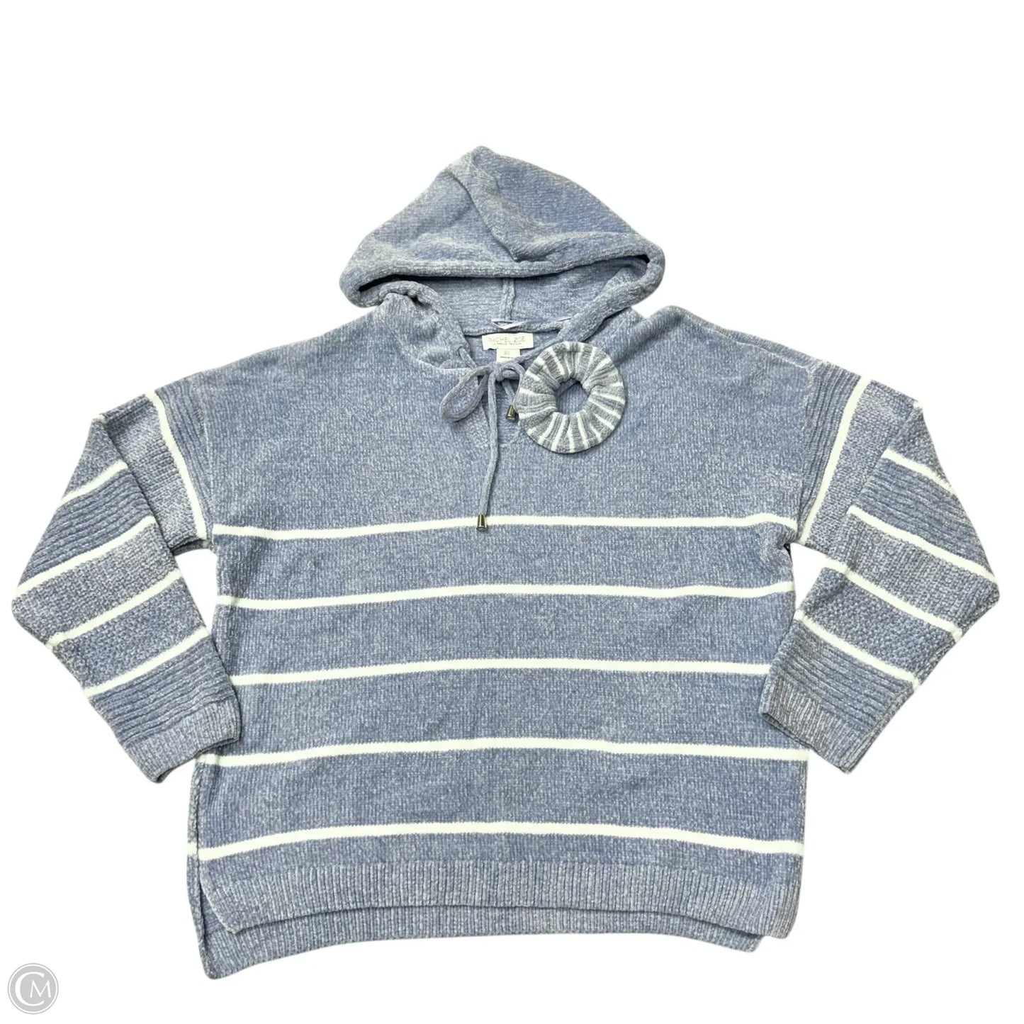 Sweater By Rachel Zoe In Blue & White, Size: L