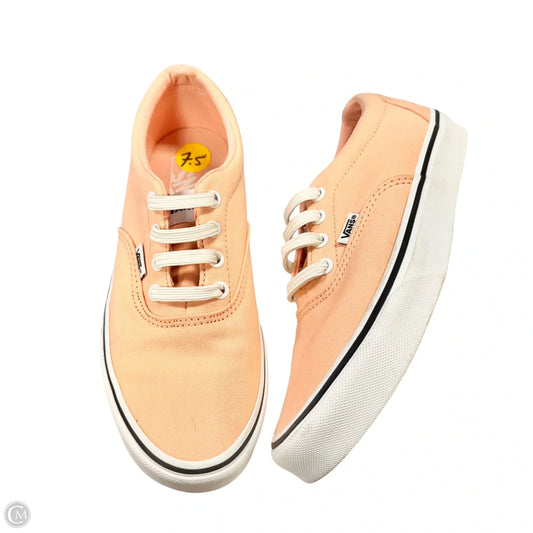 Shoes Sneakers By Vans In Peach, Size: 7.5