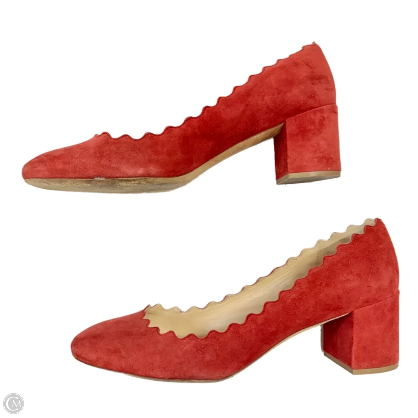 Shoes Luxury Designer By Chloe In Red, Size: 9