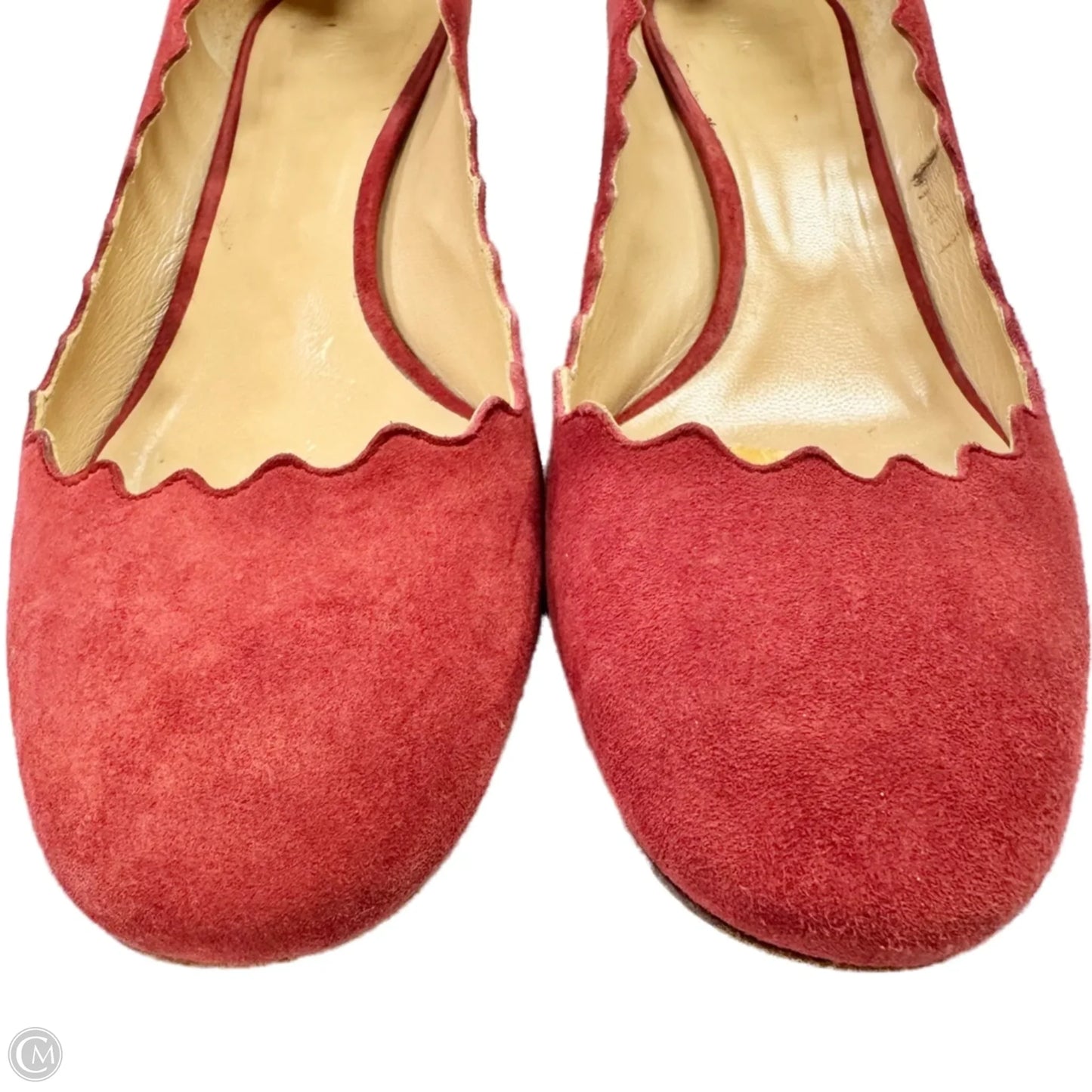 Shoes Luxury Designer By Chloe In Red, Size: 9