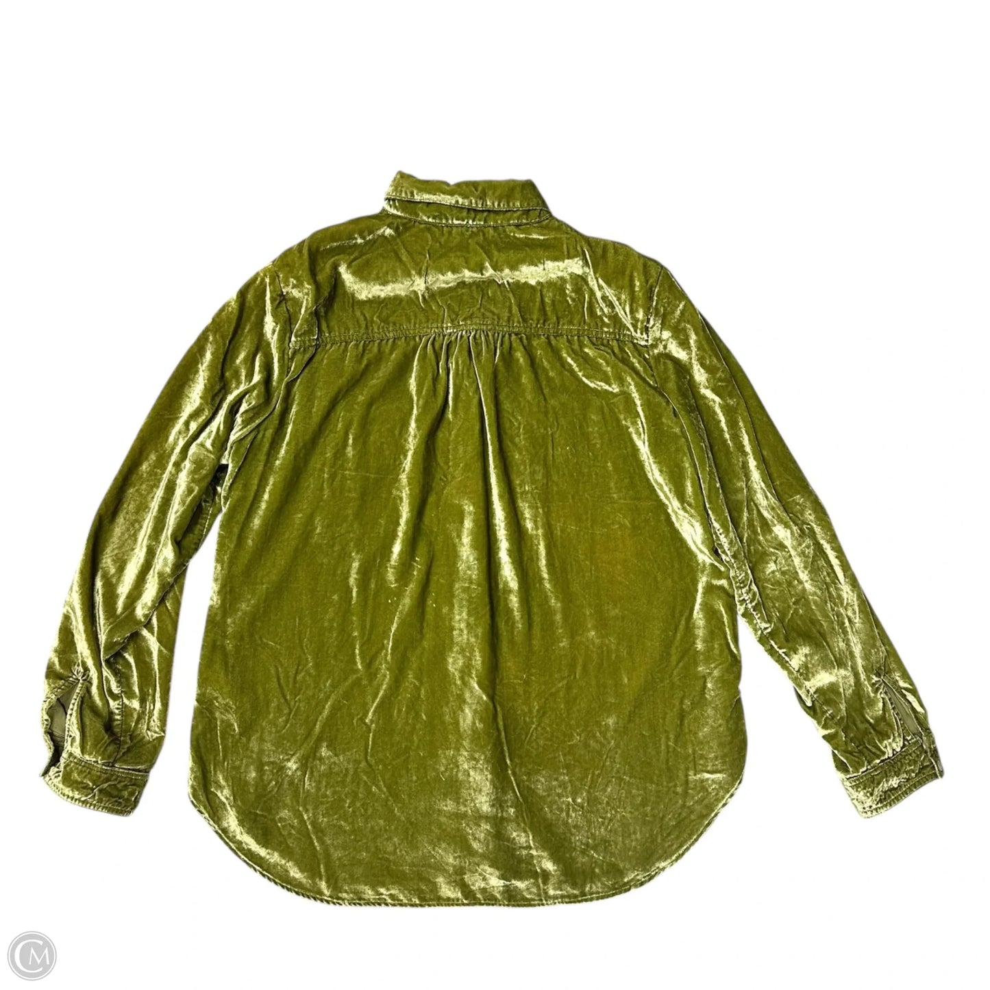 Top Long Sleeve By Pilcro In Green, Size: L