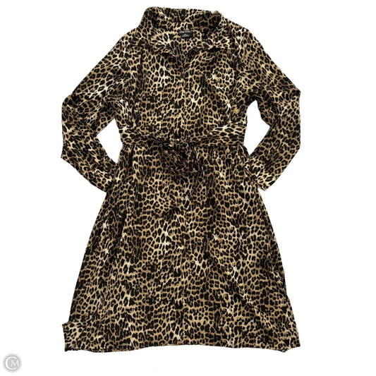 Dress Casual Midi By City Chic In Leopard Print, Size: Xl