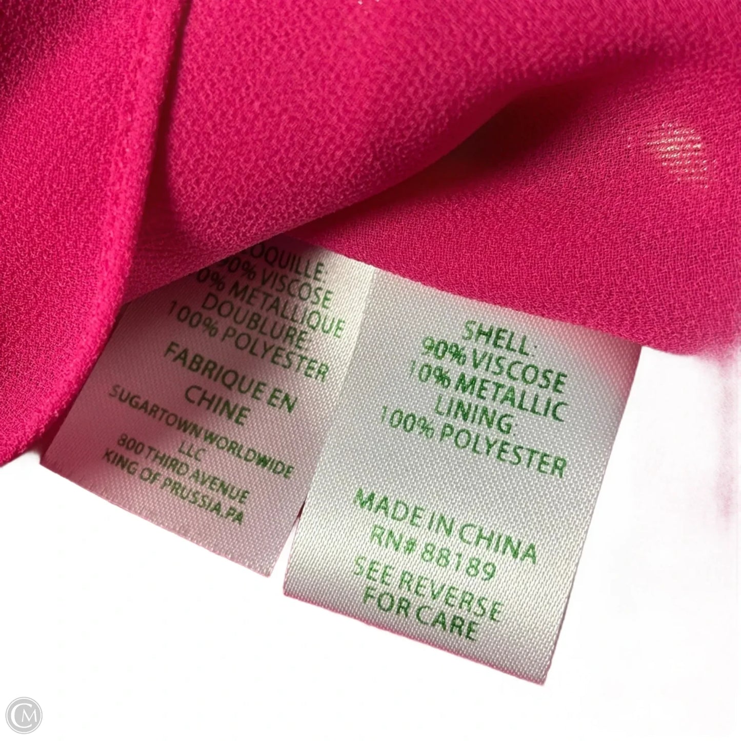 Top Long Sleeve Designer By Lilly Pulitzer In Gold & Pink, Size: Xs