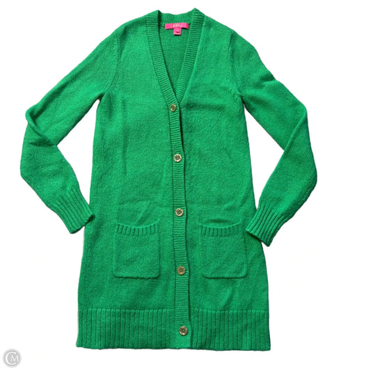 Sweater Cardigan Designer By Lilly Pulitzer In Green, Size: Xs