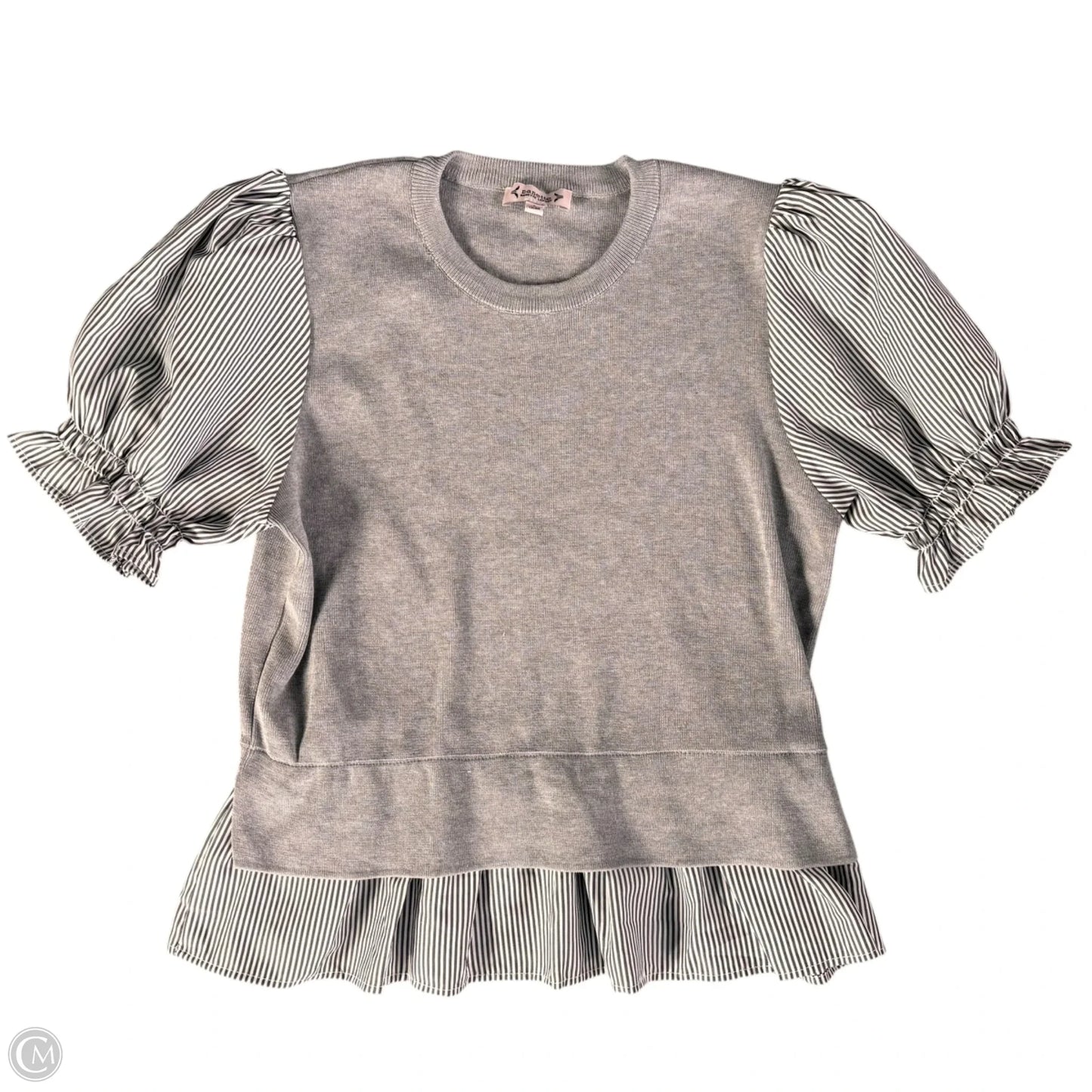 Top Short Sleeve By Nanette By Nanette Lepore In Grey, Size: L