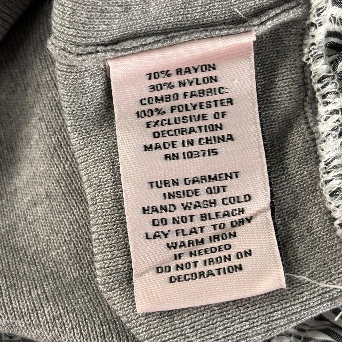 Top Short Sleeve By Nanette By Nanette Lepore In Grey, Size: L