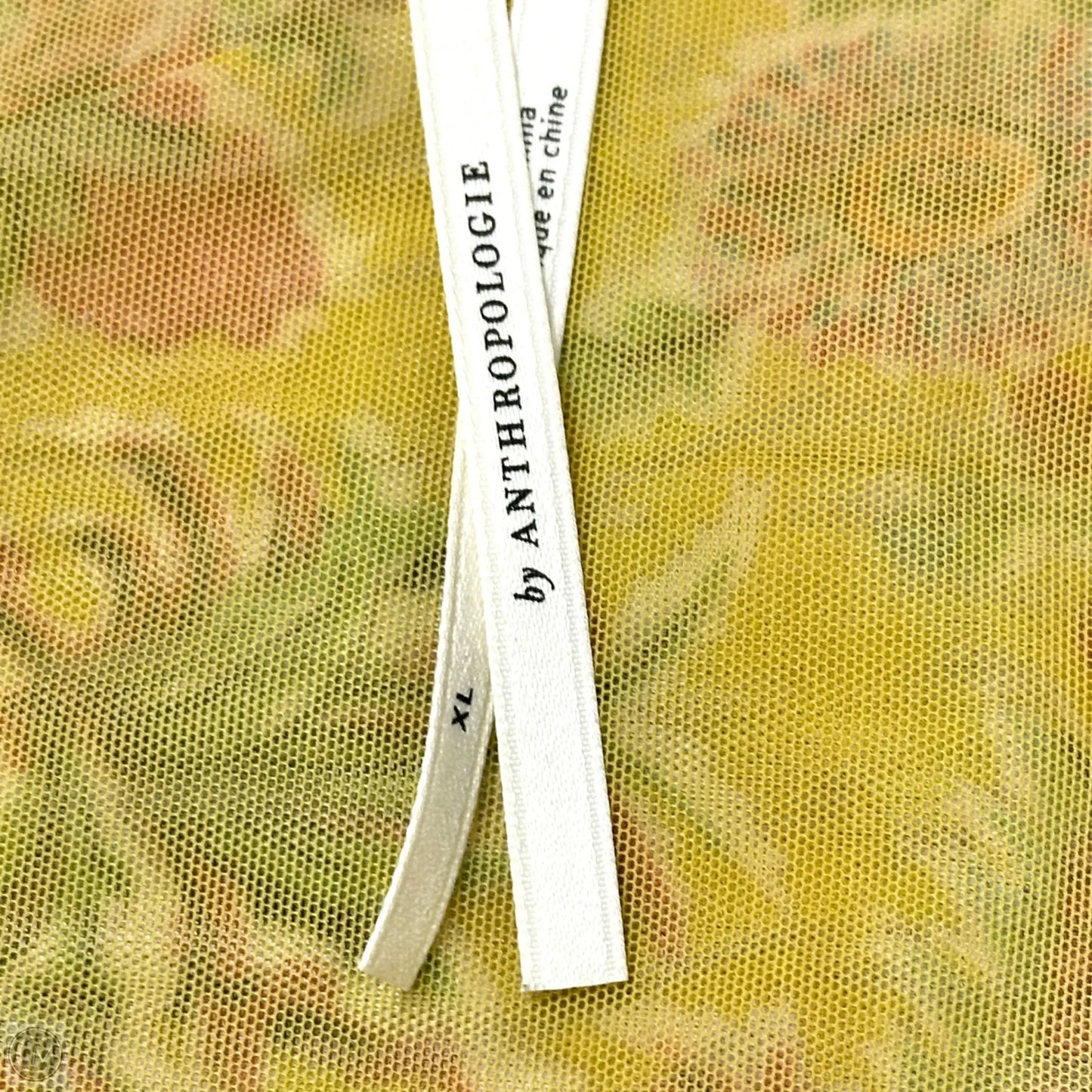 Top 3/4 Sleeve By Anthropologie In Floral Print, Size: Xl