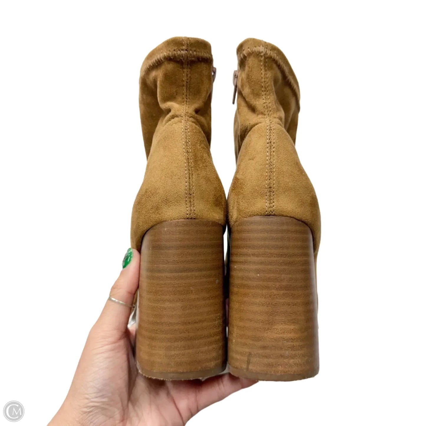 Boots Ankle Heels By Steve Madden In Brown, Size: 9