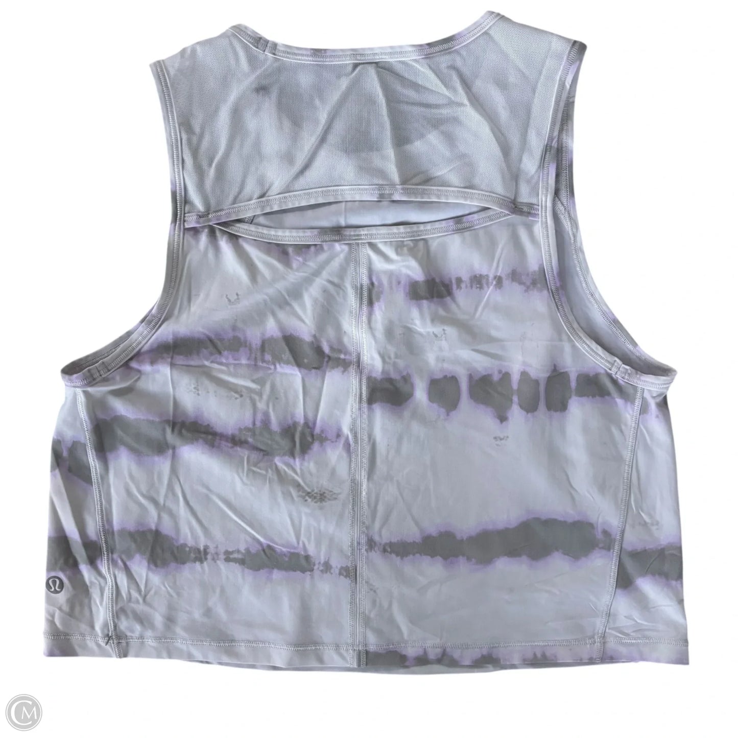 Athletic Tank Top By Lululemon In Grey & Purple, Size: S