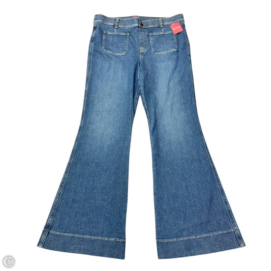 Jeans Boot Cut By Spanx In Blue Denim, Size: Xl