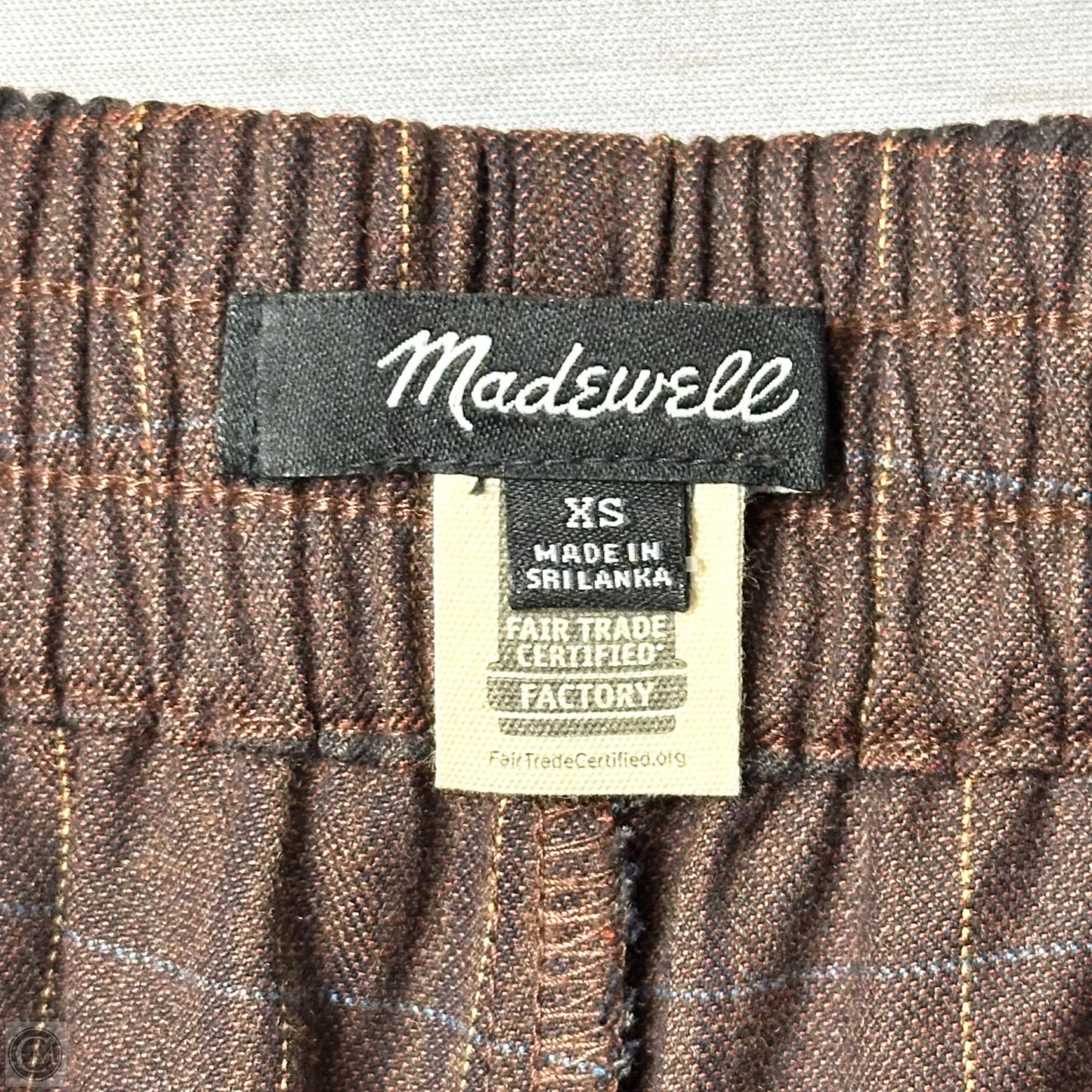 Pants Dress By Madewell In Plaid Pattern, Size: Xs