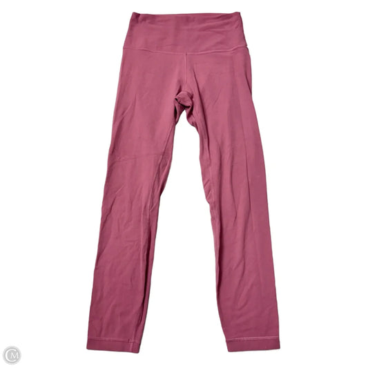 Athletic Leggings By Lululemon In Pink, Size: S
