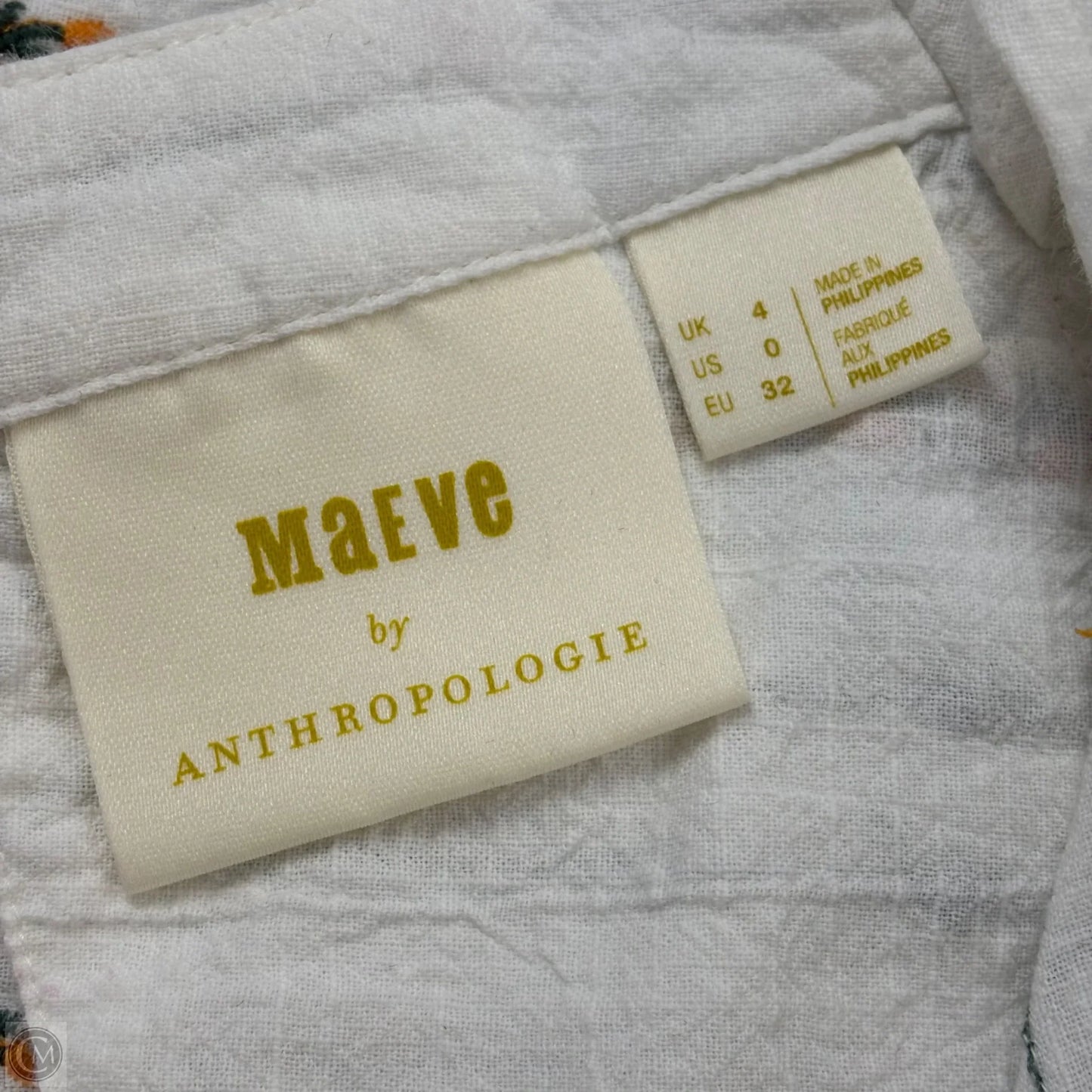 Top Short Sleeve By Maeve In White, Size: Xs