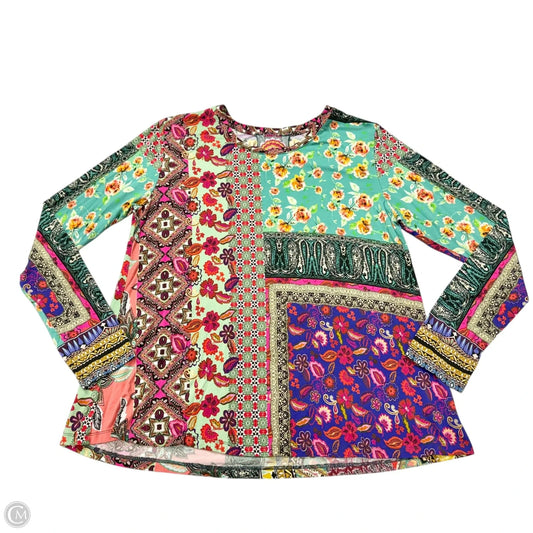 Top Long Sleeve By Johnny Was In Multi-colored, Size: S