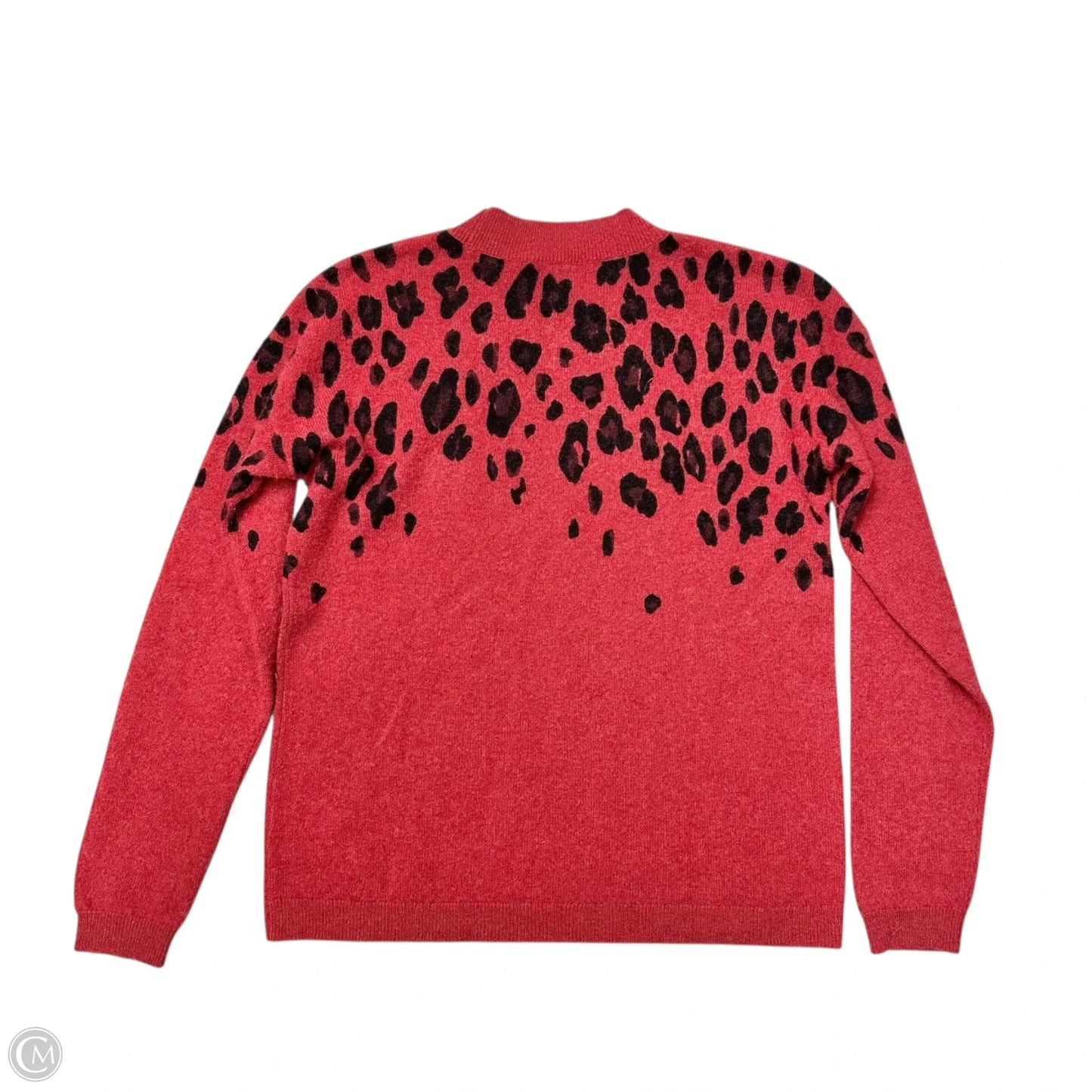 Sweater Cashmere By Saks Fifth Avenue In Leopard Print, Size: S