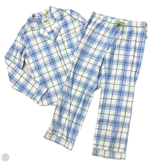 Lounge Set Designer By Ugg In Plaid Pattern, Size: L