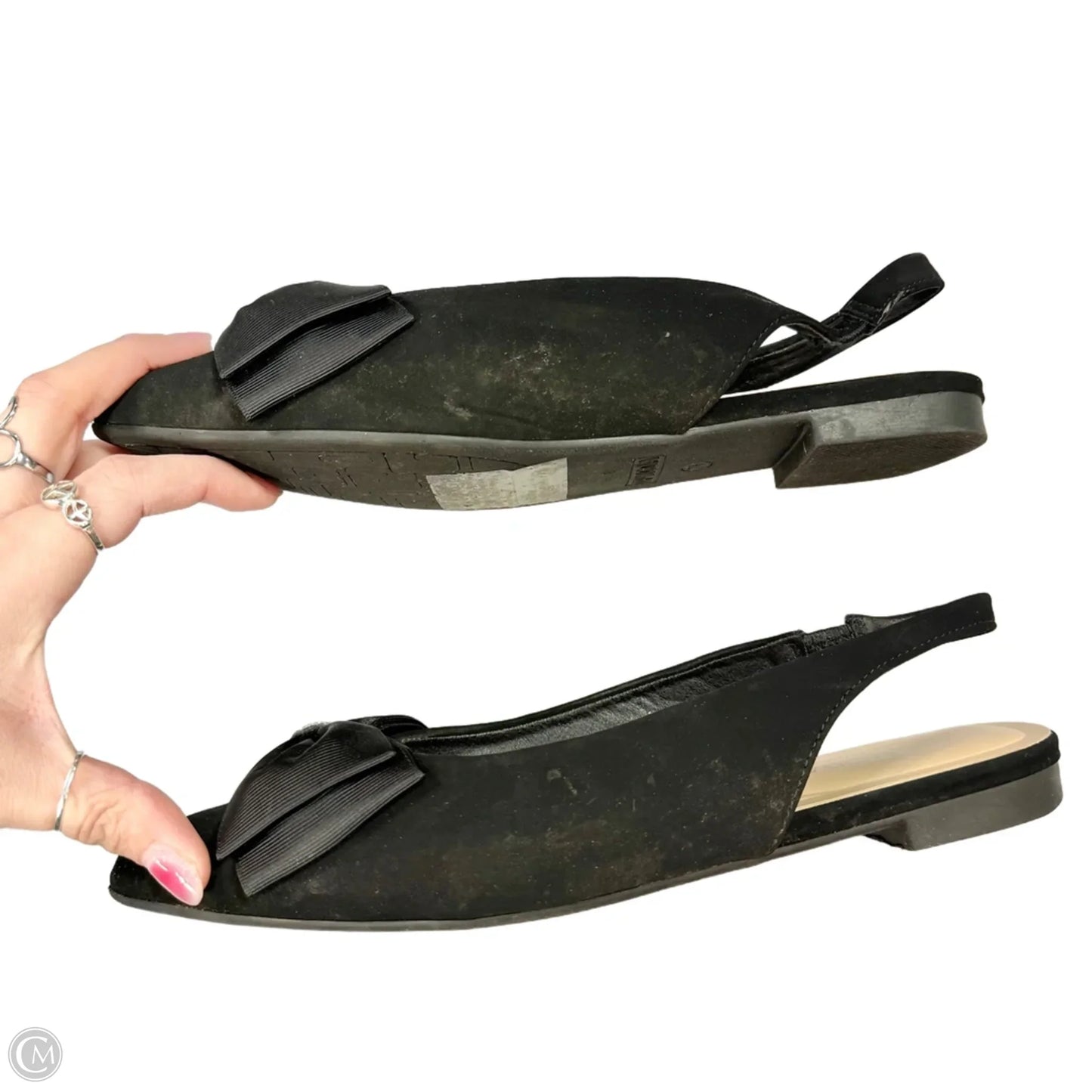 Shoes Flats By Top Moda In Black, Size: 7.5