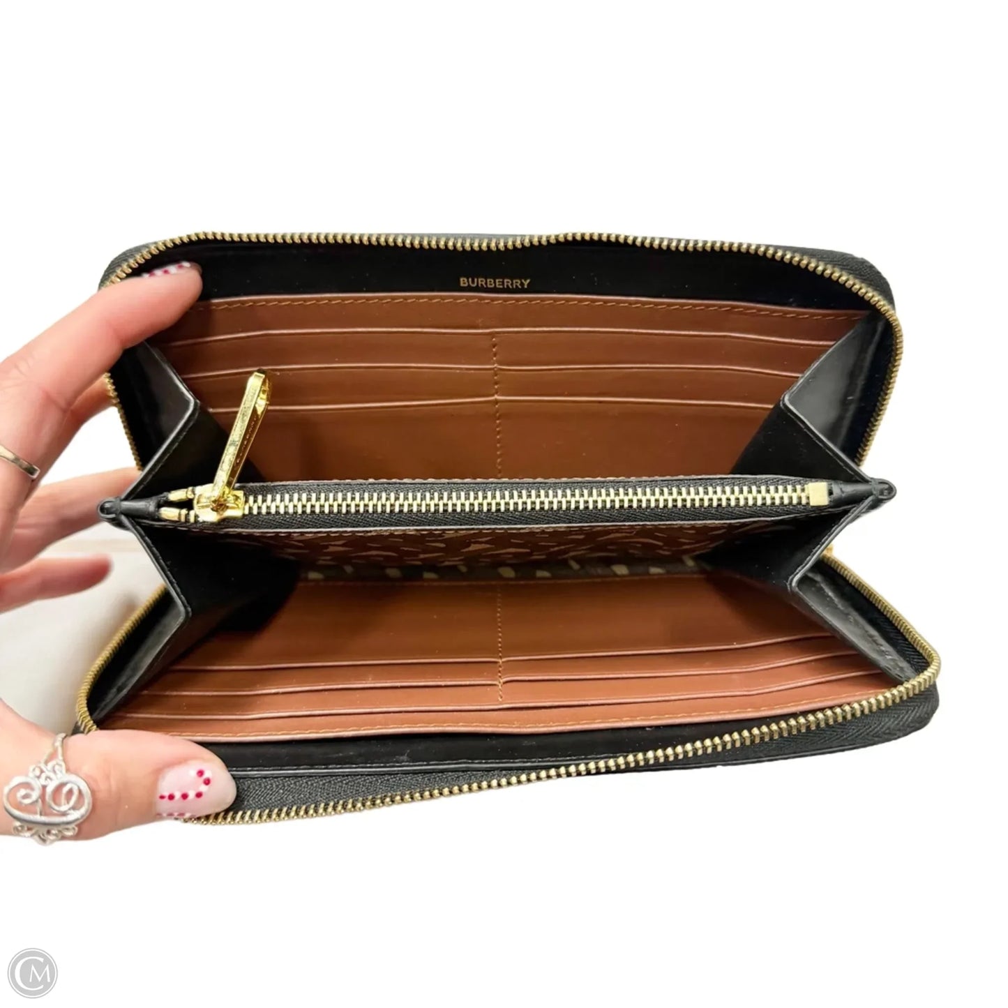 Wallet Luxury Designer By Burberry, Size: Medium