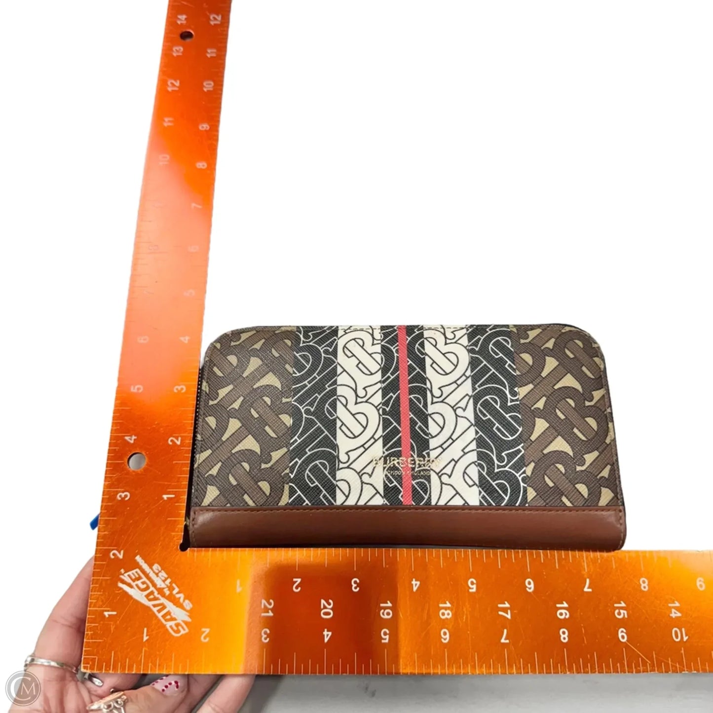 Wallet Luxury Designer By Burberry, Size: Medium