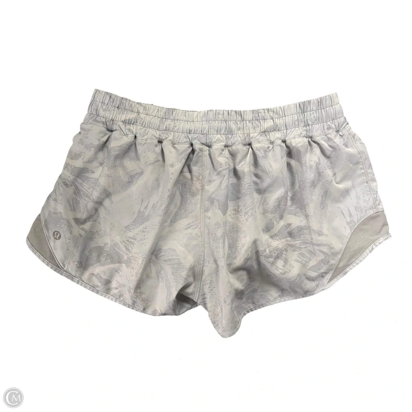 Athletic Shorts By Lululemon In Grey & White, Size: M