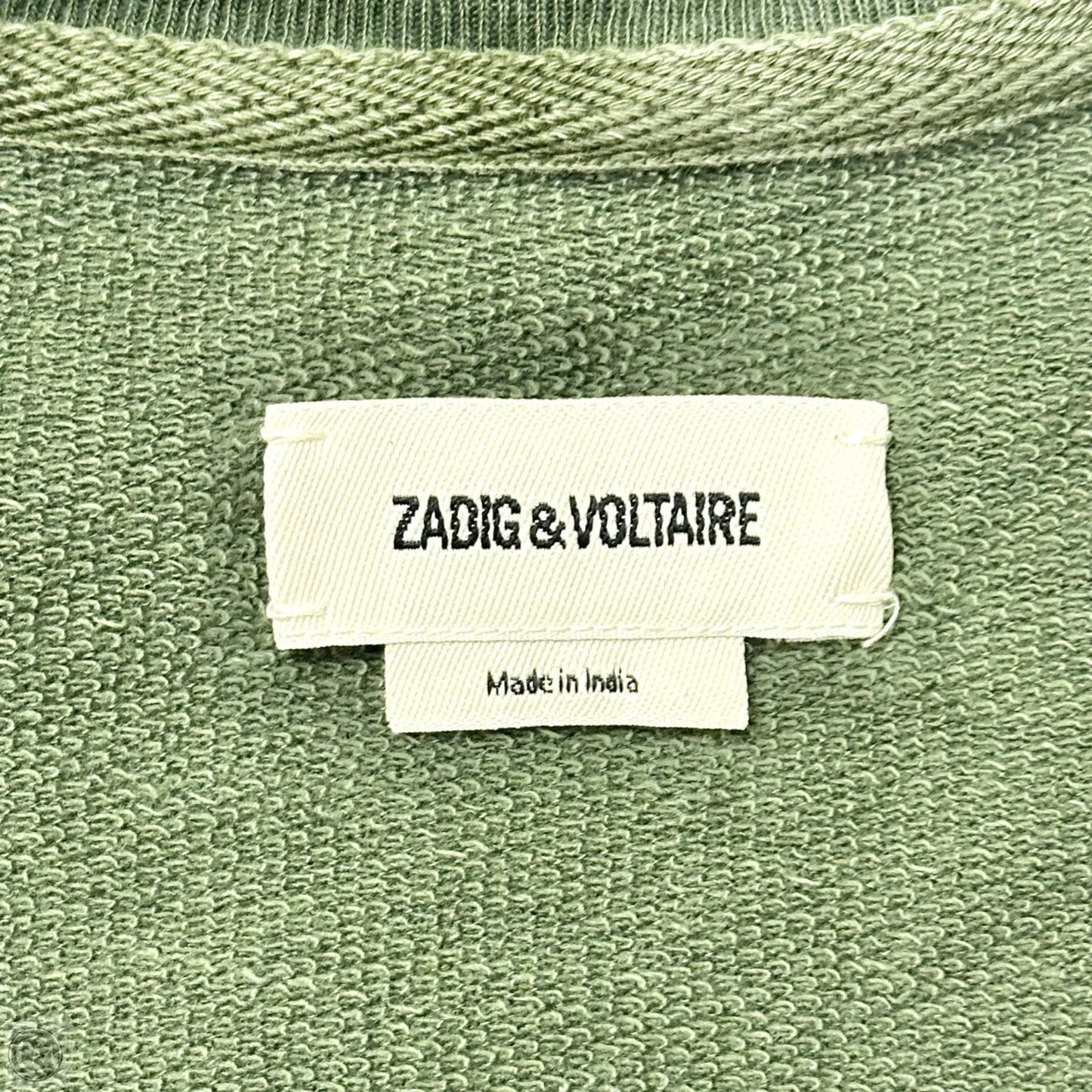 Top Short Sleeve By Zadig And Voltaire In Green, Size: M