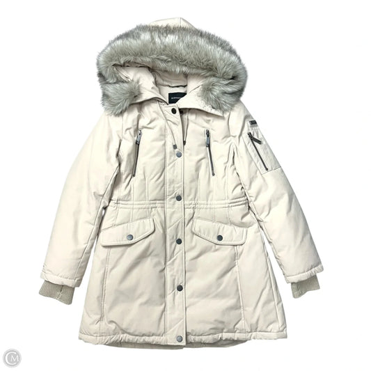 Coat Parka By Bcbgmaxazria In Beige, Size: M