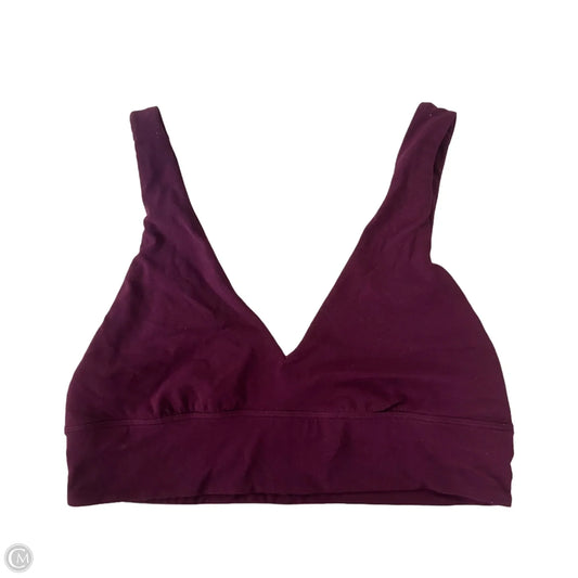 Athletic Bra By Lululemon In Purple, Size: L