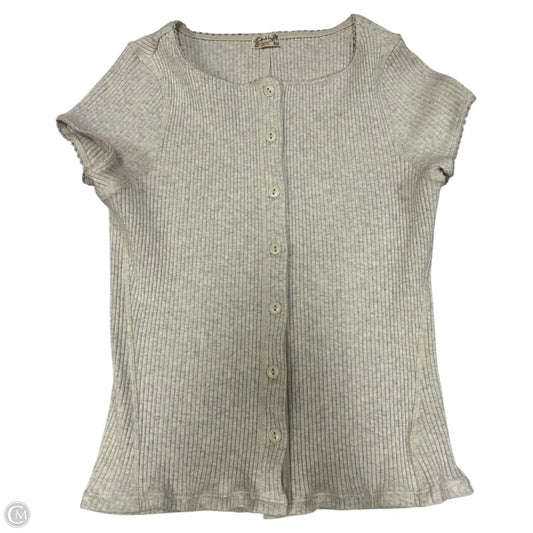 Top Short Sleeve By Free People In Grey, Size: L