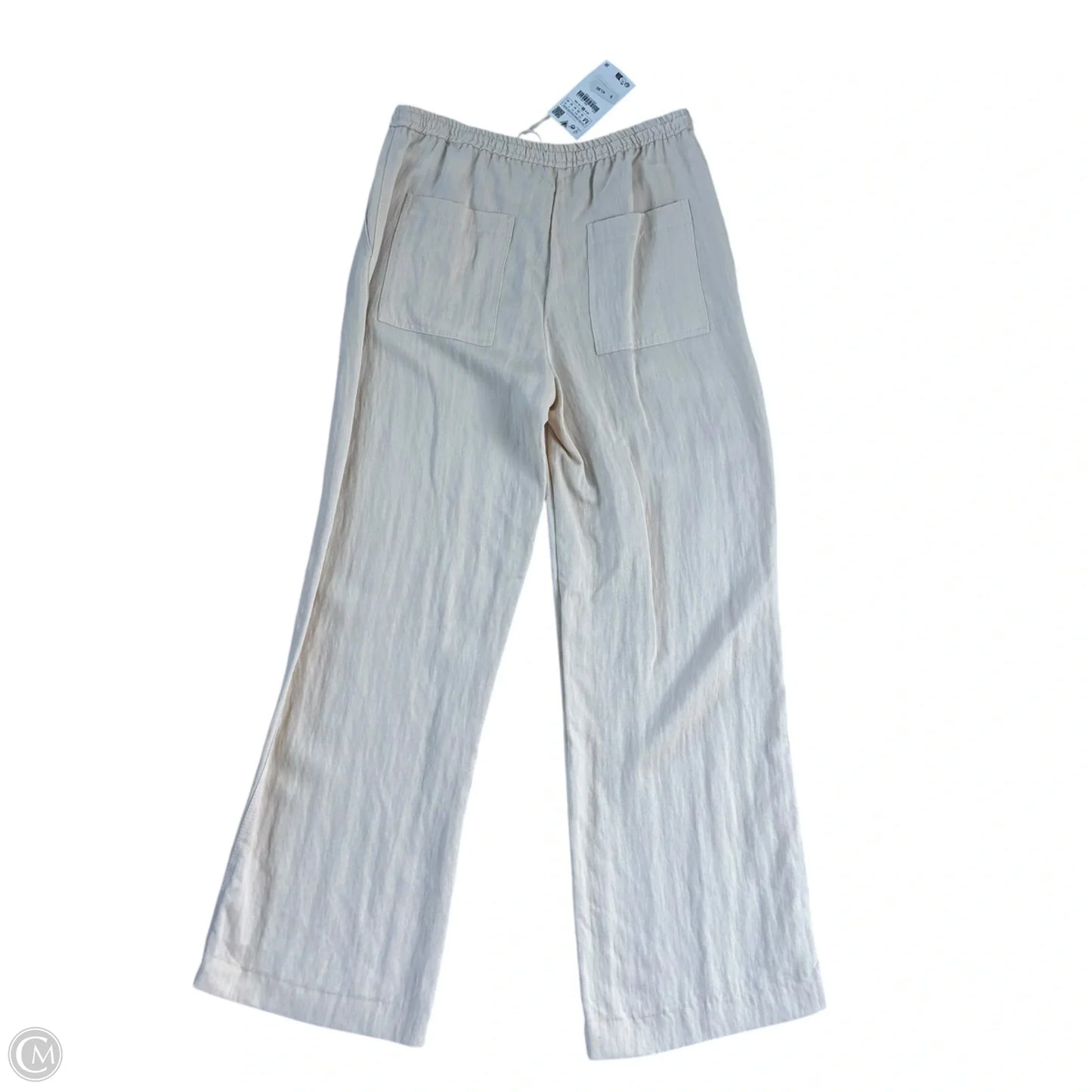 Pants Wide Leg By Zara In Tan, Size: M