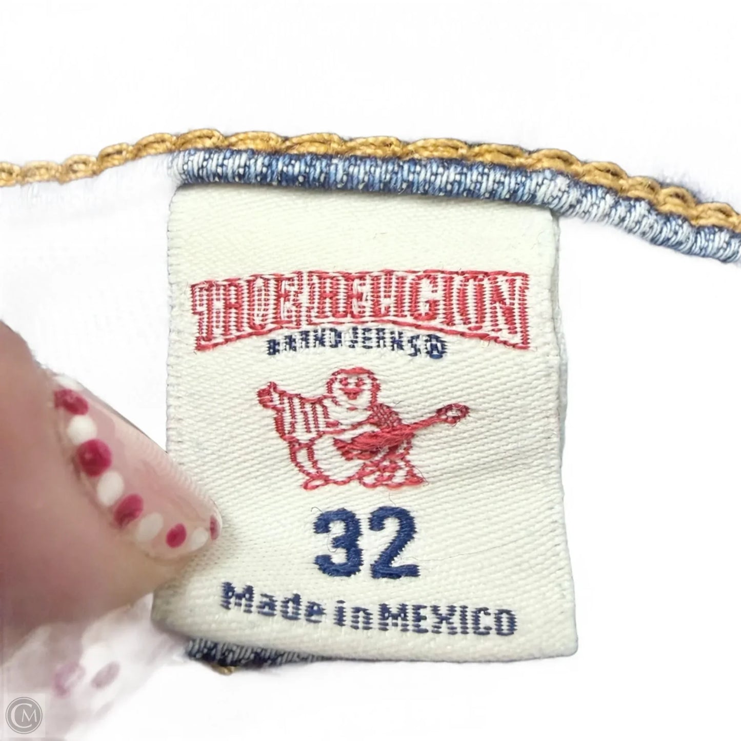 Jeans Boot Cut By True Religion In Blue Denim, Size: 14