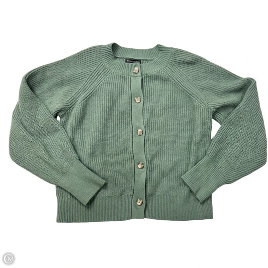 Sweater Cardigan By Banana Republic In Green, Size: Xl
