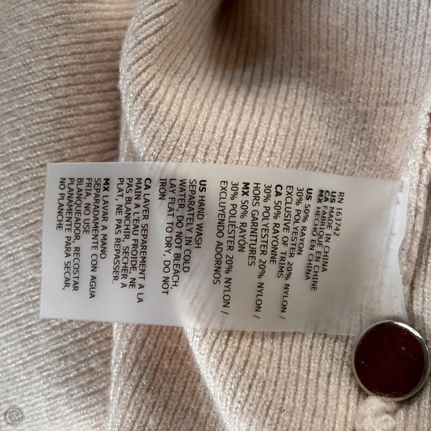 Sweater By Liv Milano In Tan, Size: S