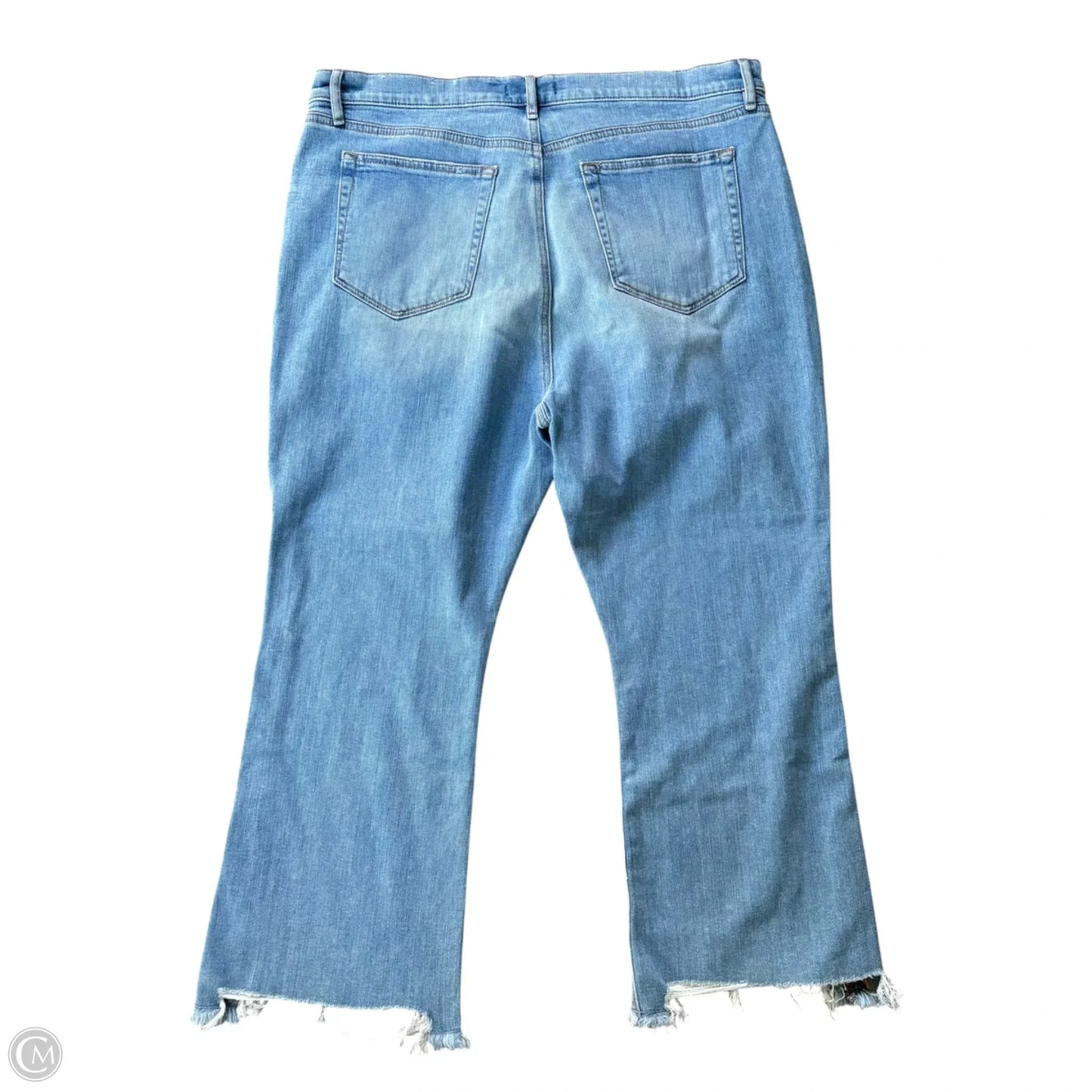 Jeans Straight By Loft In Blue Denim, Size: 16