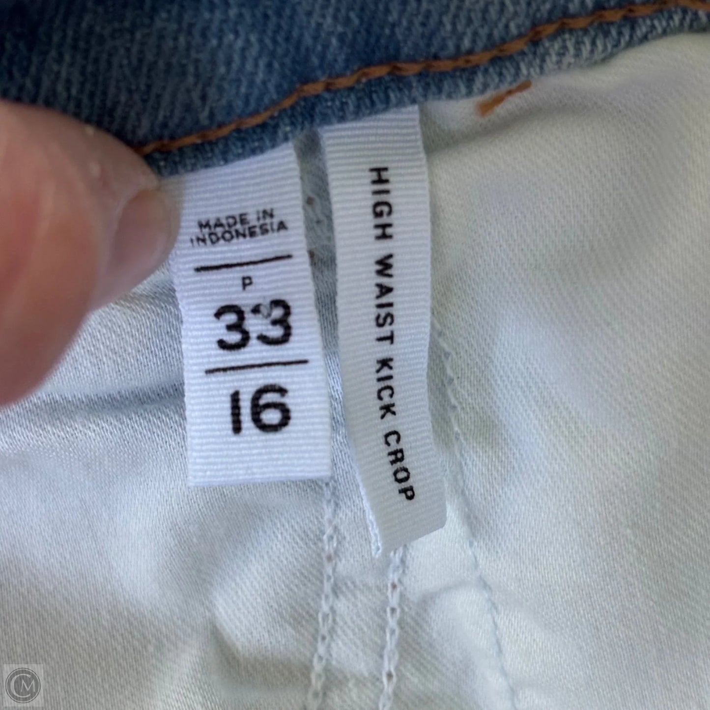 Jeans Straight By Loft In Blue Denim, Size: 16